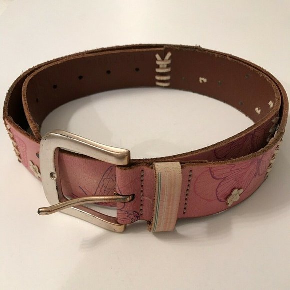 Fossil Accessories - FOSSIL Women's Leather Belt Multicolor Floral Sz L